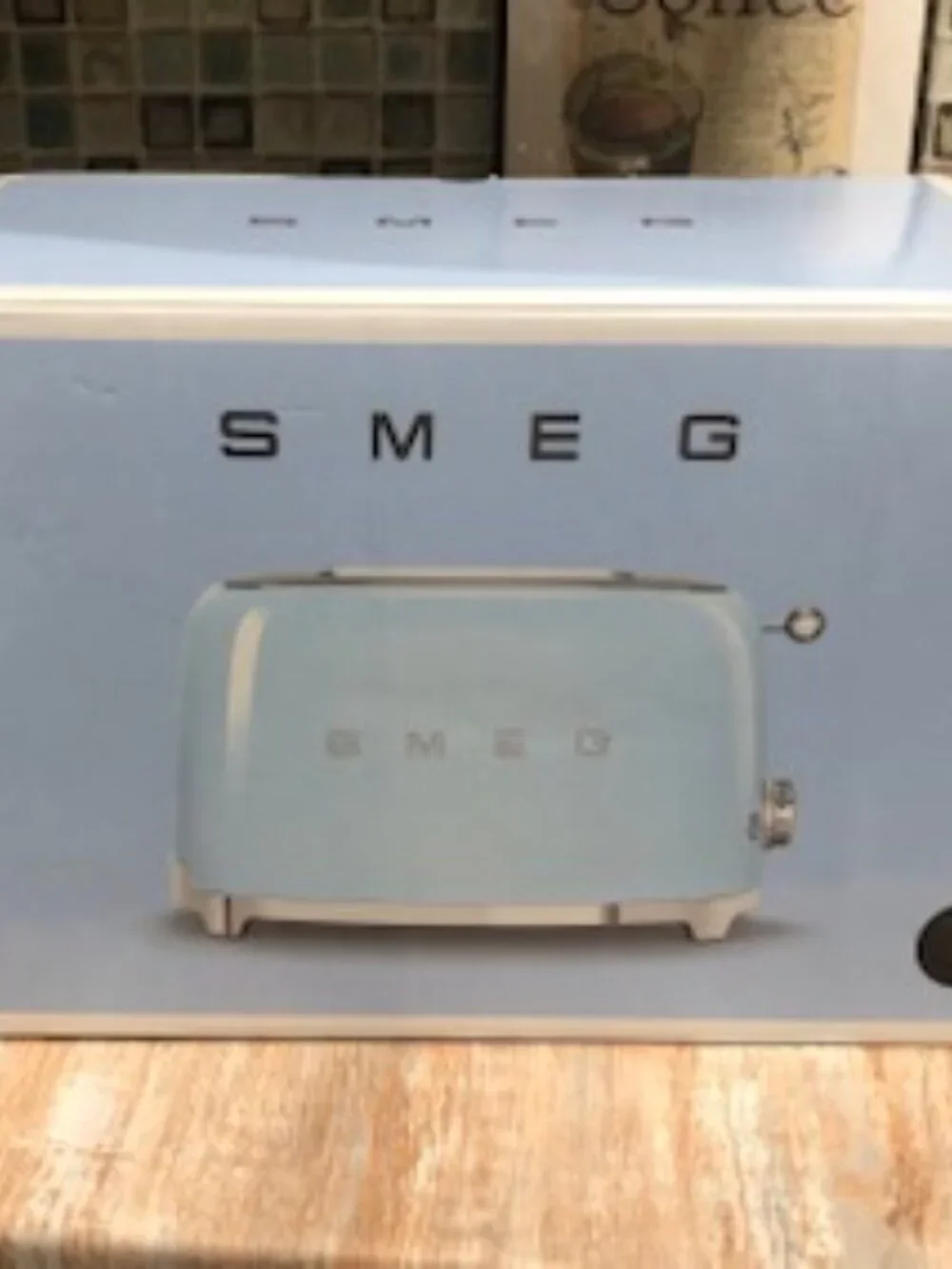 SMEG 2 Slice Toaster Enamel Black Retro Style With Box